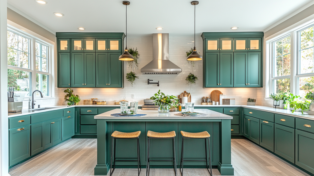 Emerald Green Kitchen Cabinets