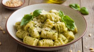 Gluten-Free Gnocchi with Pesto Sauce