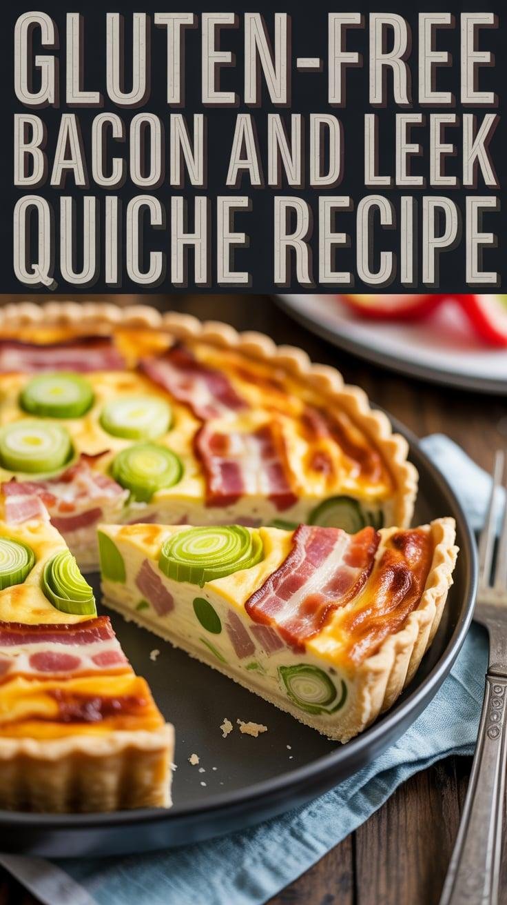 Gluten-Free Bacon and Leek Quiche
