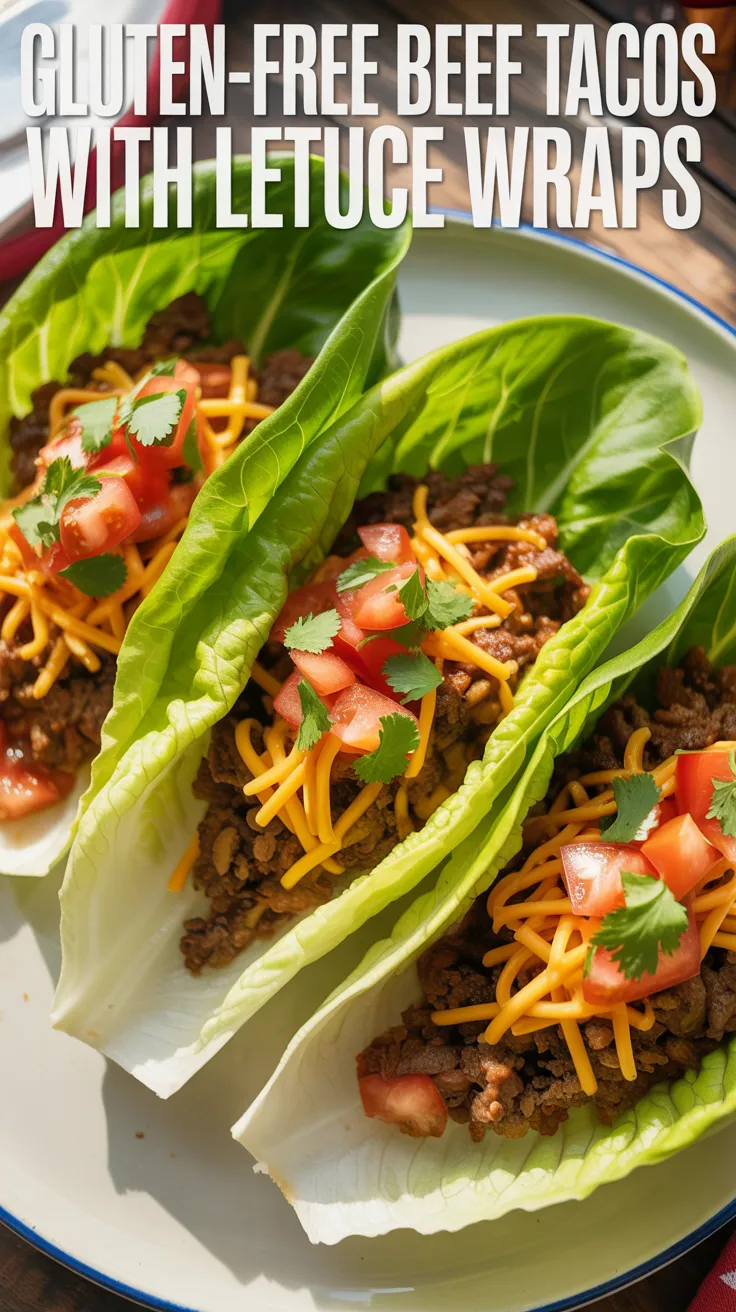 Gluten-Free Beef Tacos with Lettuce Wraps