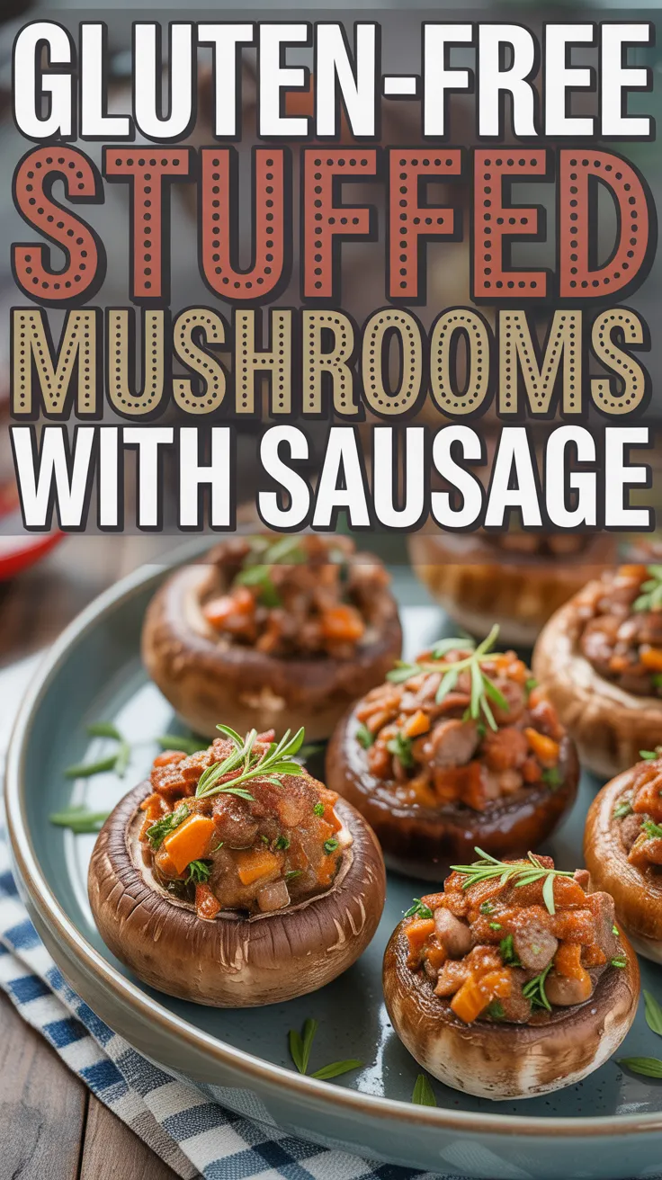 Gluten-Free Stuffed Mushrooms with Sausage