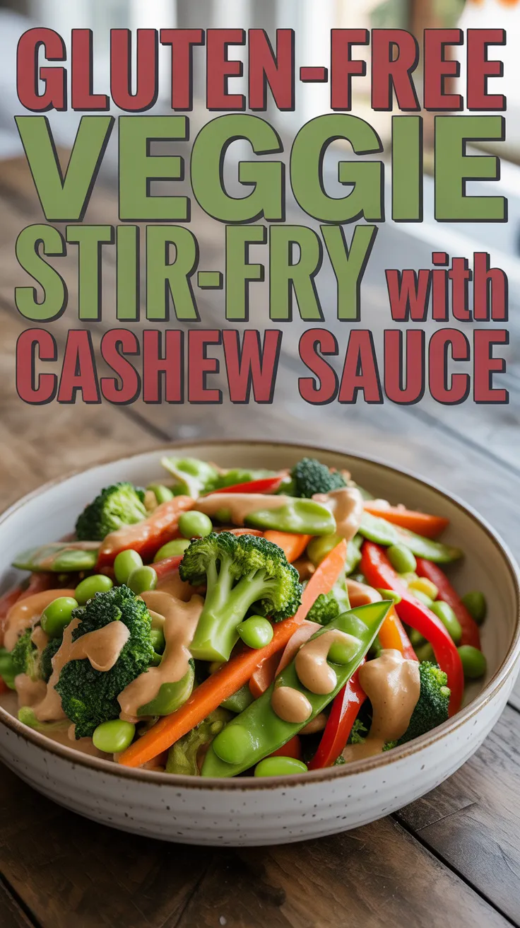 Gluten-Free Veggie Stir-Fry with Cashew Sauce