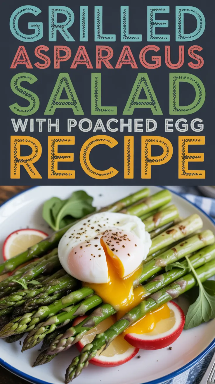 Grilled Asparagus Salad with Poached Egg