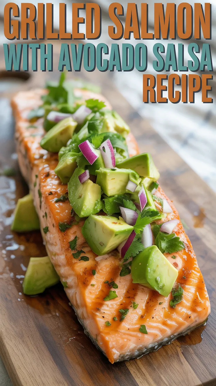 Grilled Salmon with Avocado Salsa