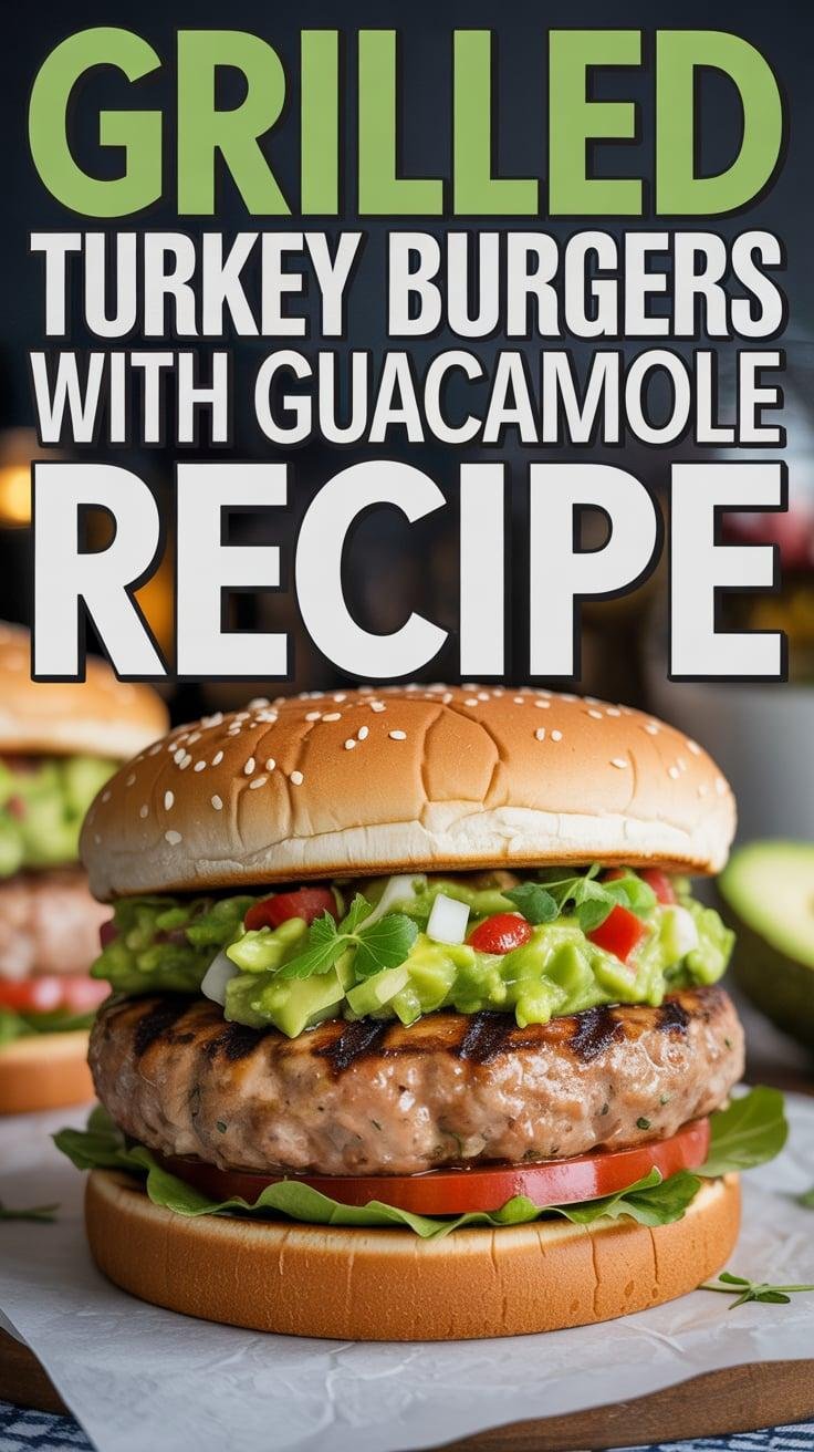 Grilled Turkey Burgers with Guacamole