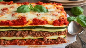 Zucchini Lasagna with Ground Beef