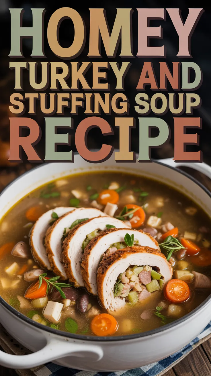 Homey Turkey and Stuffing Soup