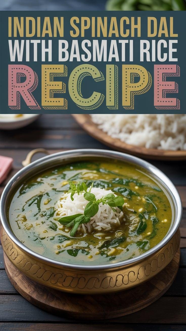 Indian Spinach Dal with Basmati Rice