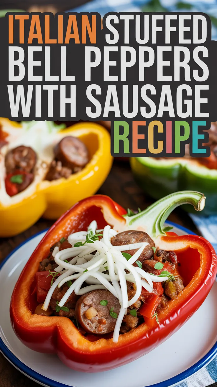 Italian Stuffed Bell Peppers with Sausage