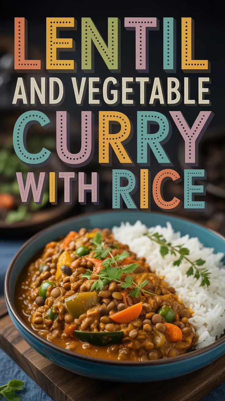 Lentil and Vegetable Curry with Rice