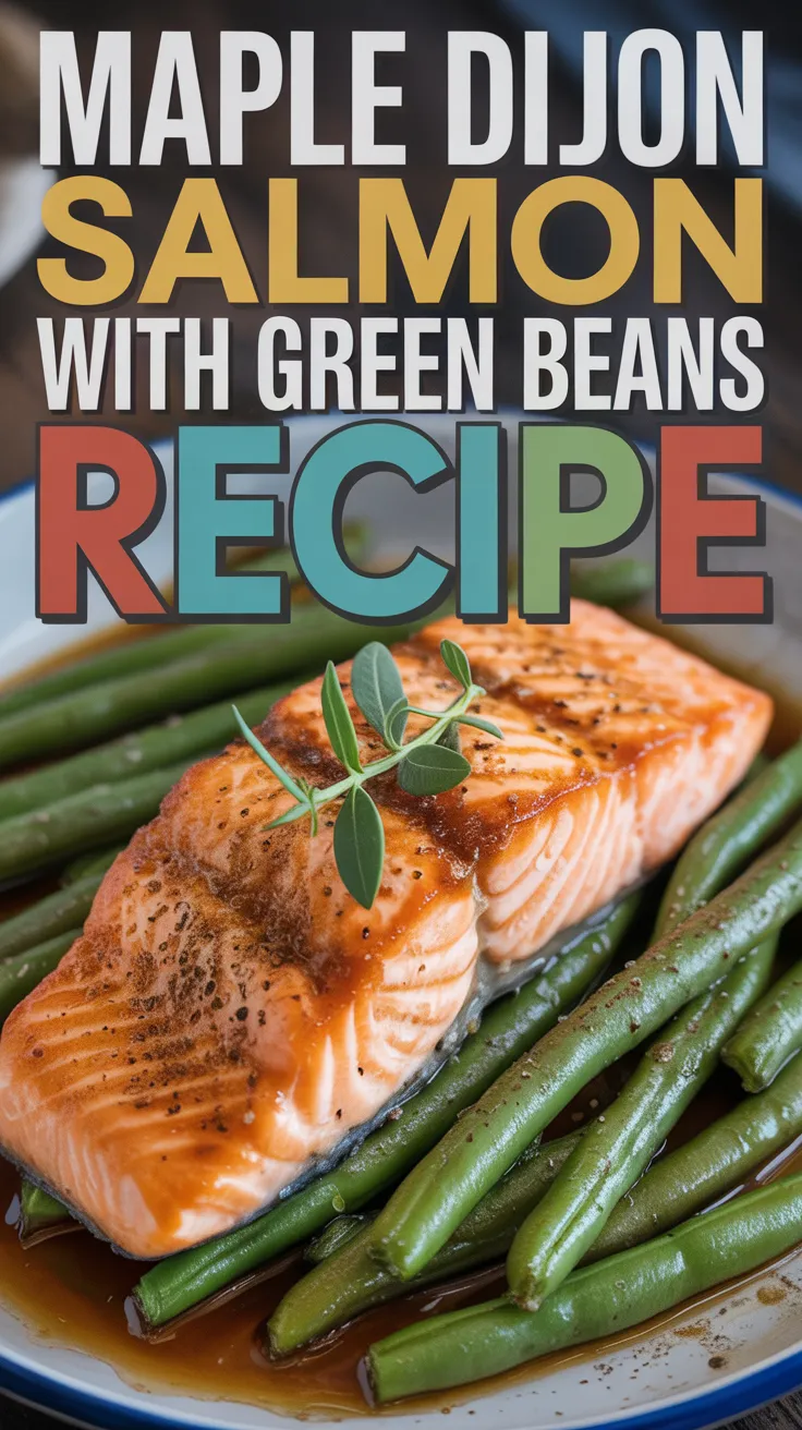 Maple Dijon Salmon with Green Beans