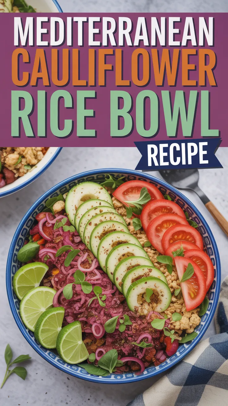 Mediterranean Cauliflower Rice Bowl