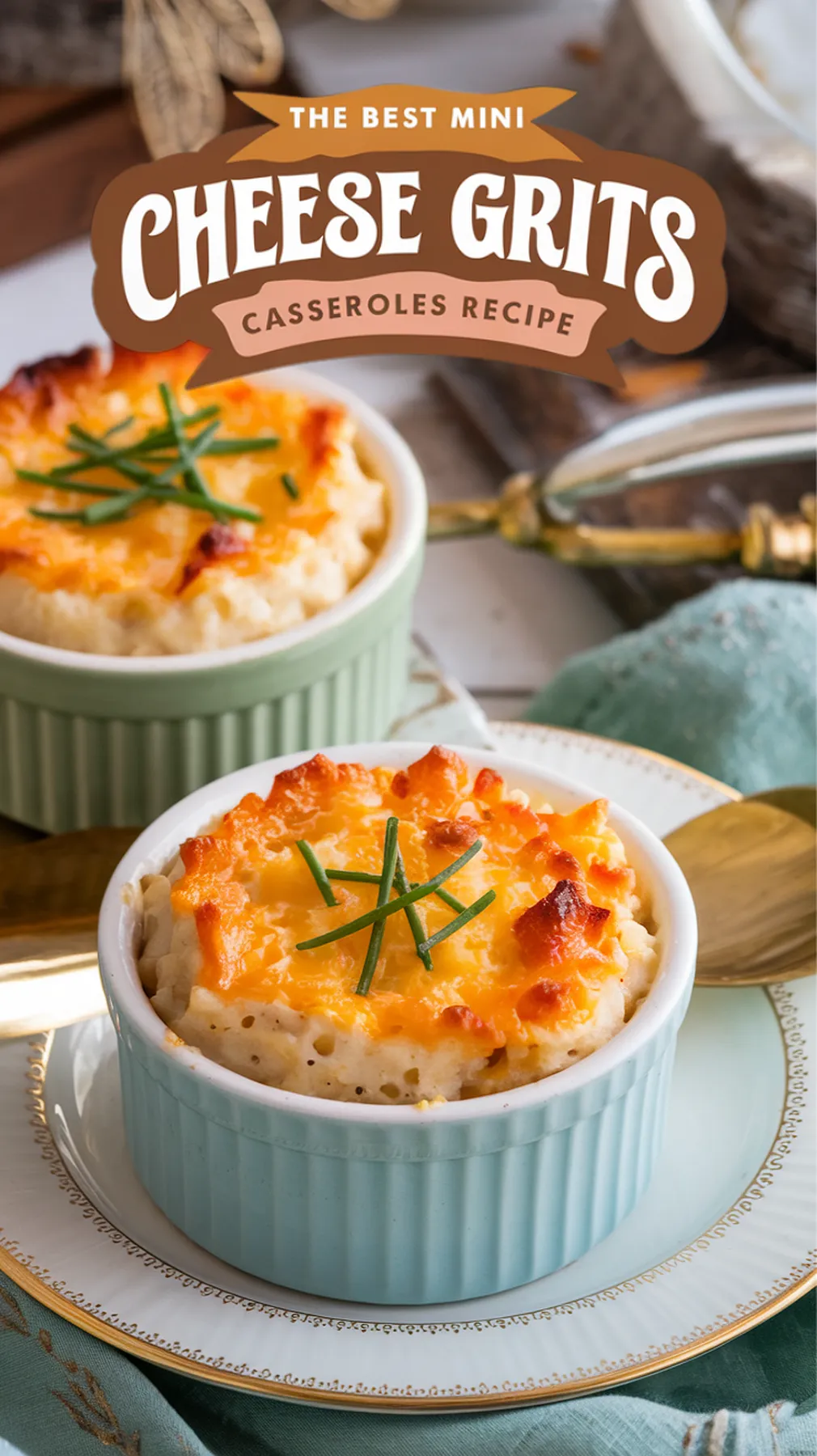 Mini Cheese Grits Casseroles