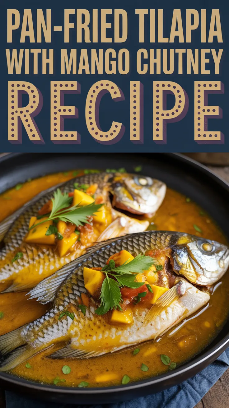Pan-Fried Tilapia with Mango Chutney