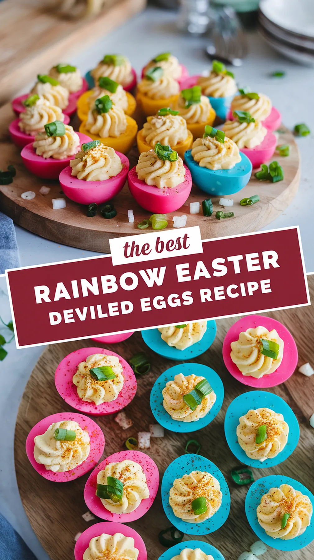 Rainbow Easter Deviled Eggs