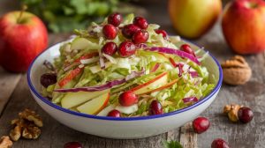 Vegan Cranberry Apple Slaw Recipe