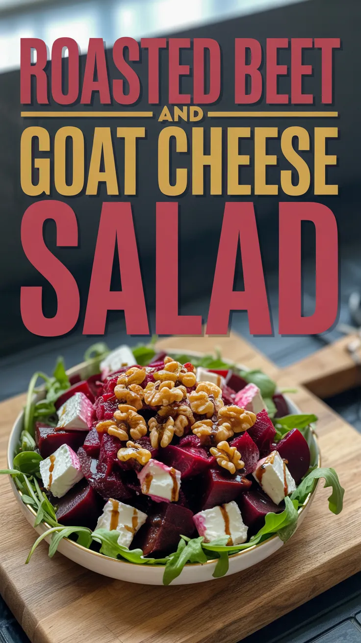Roasted Beet and Goat Cheese Salad