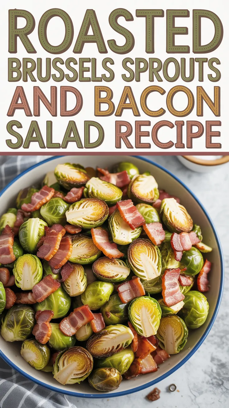 Roasted Brussels Sprouts and Bacon Salad