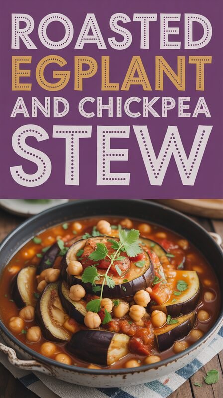 Roasted Eggplant and Chickpea Stew