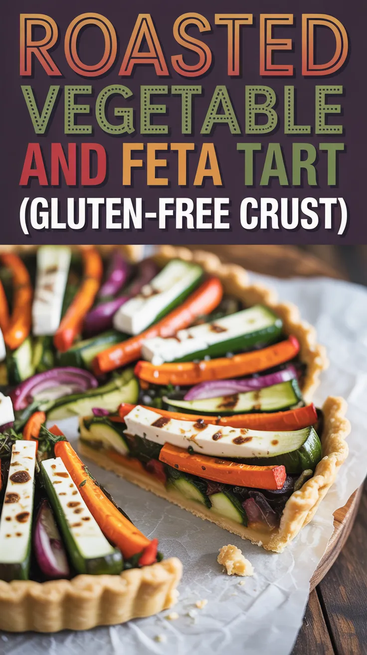 Roasted Vegetable and Feta Tart (Gluten-Free Crust)