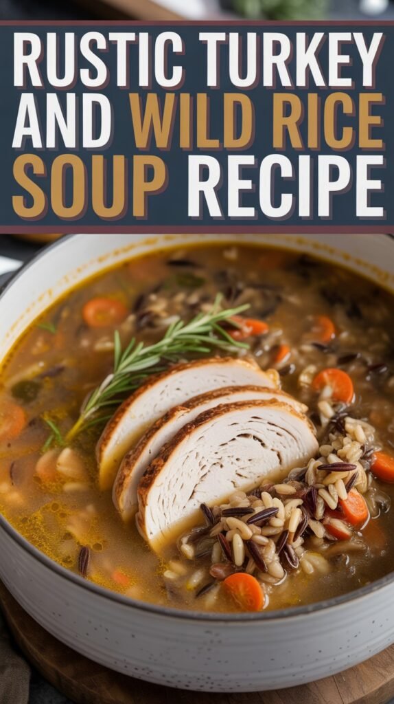 Rustic Turkey and Wild Rice Soup