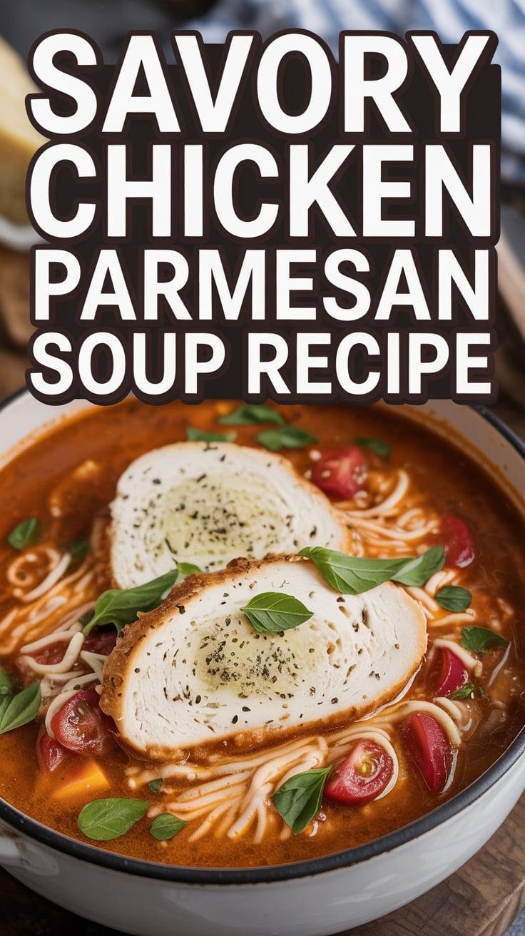 Savory Chicken Parmesan Soup