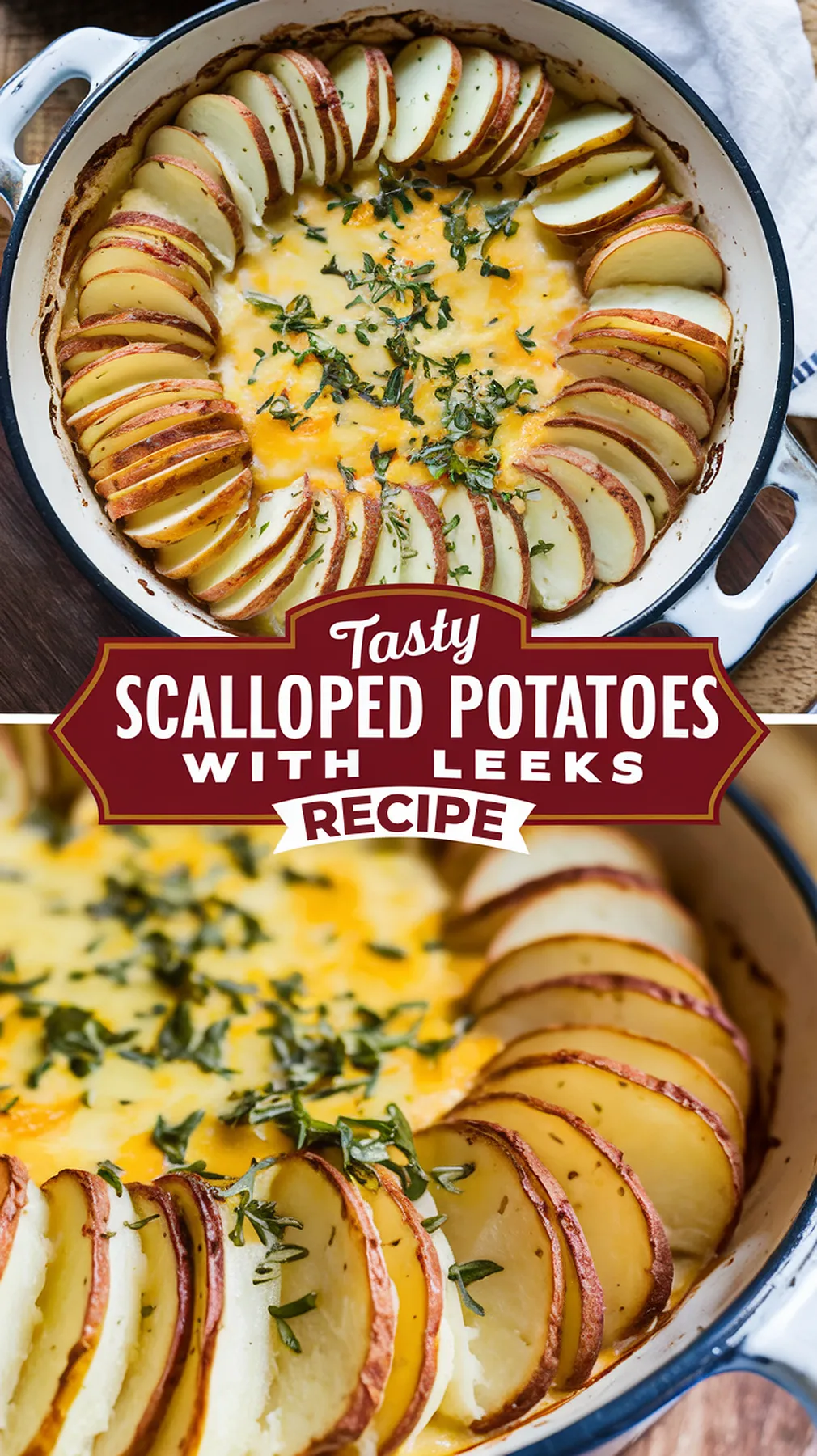 Scalloped Potatoes with Leeks