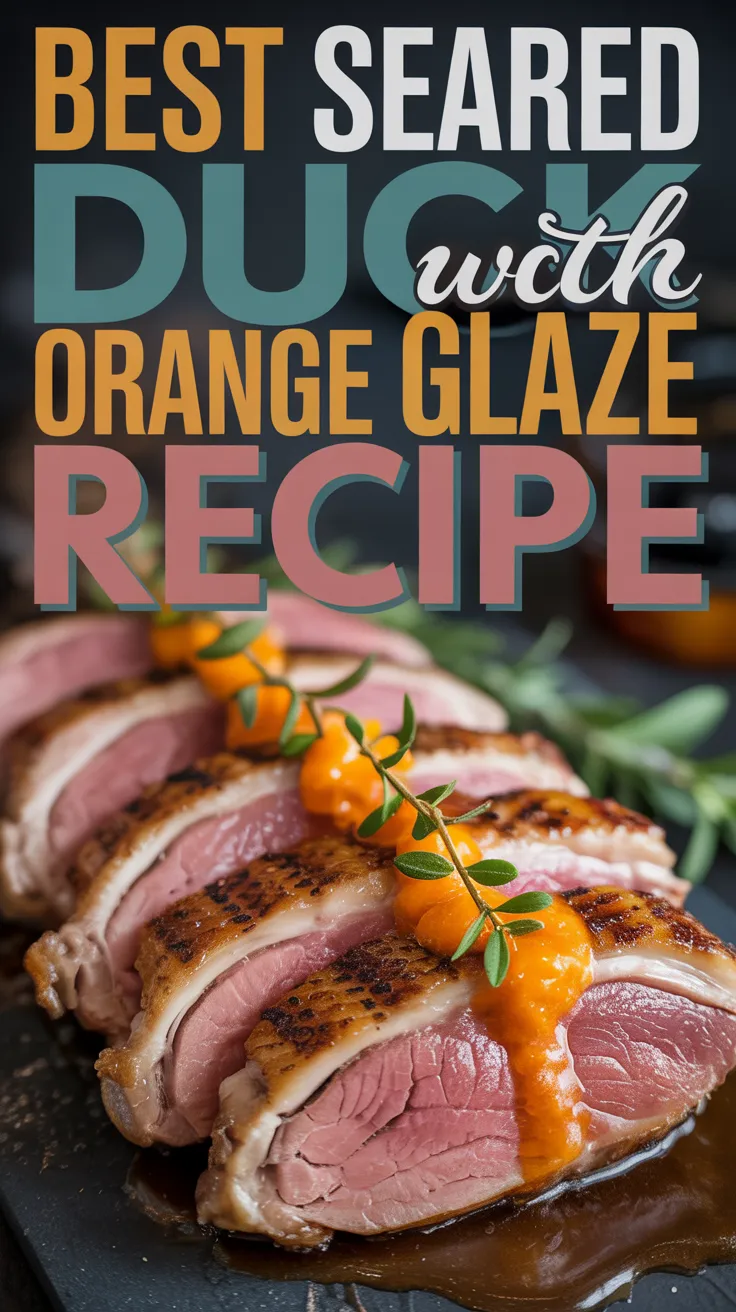 Seared Duck with Orange Glaze
