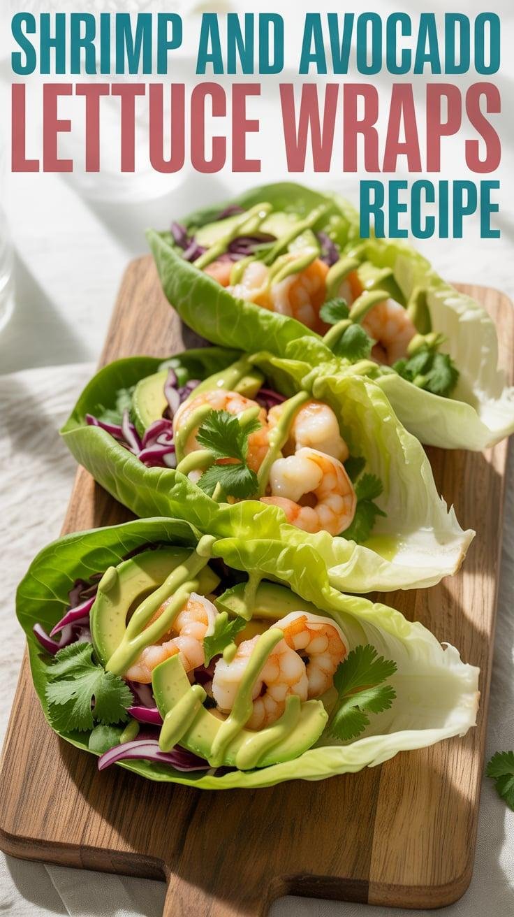 Shrimp and Avocado Lettuce Wraps