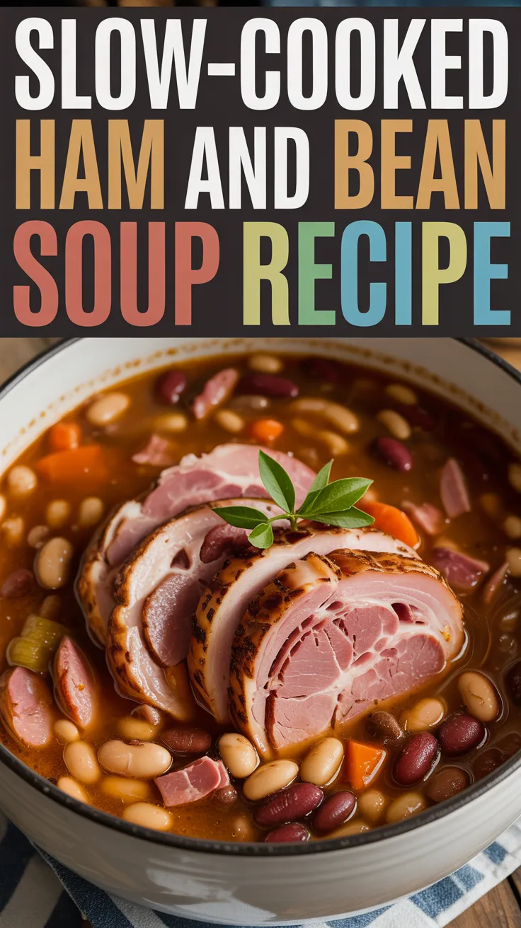 Slow-Cooked Ham and Bean Soup