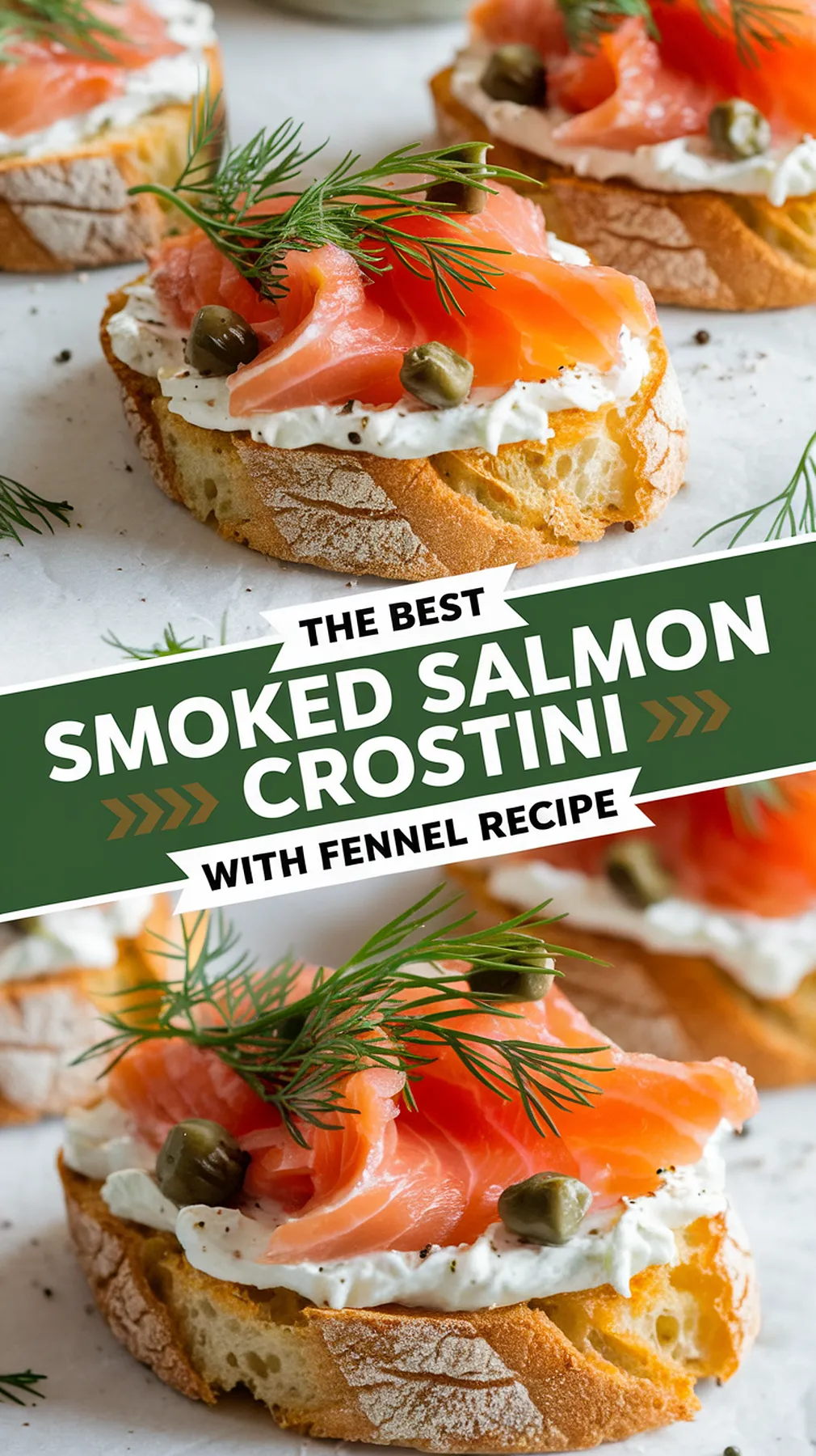 Smoked Salmon Crostini with Fennel