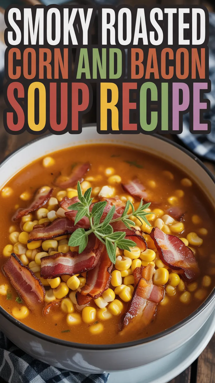 Smoky Roasted Corn and Bacon Soup