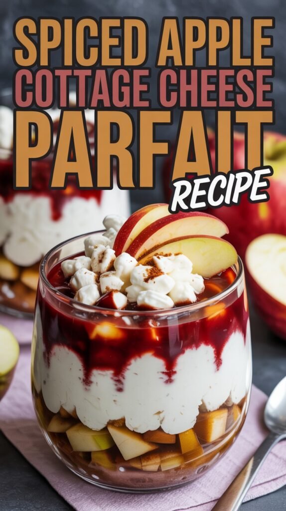 Spiced Apple Cottage Cheese Parfait