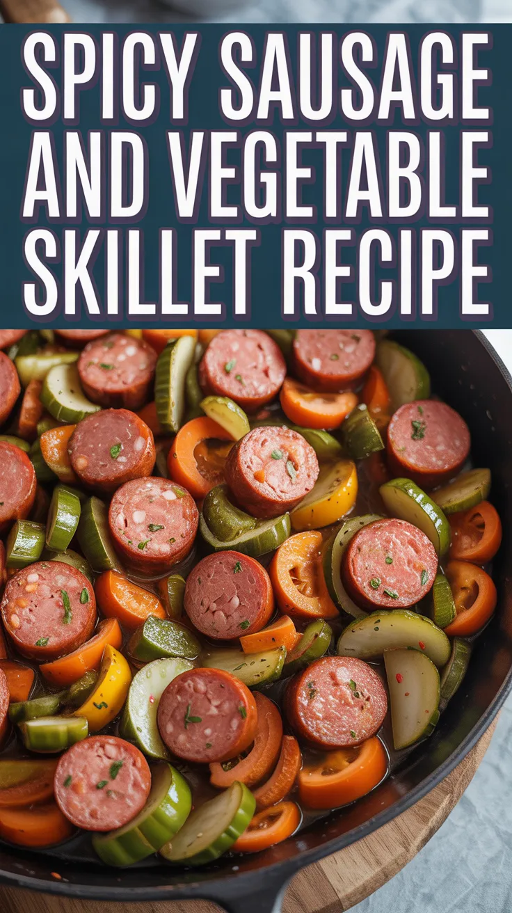 Spicy Sausage and Vegetable Skillet