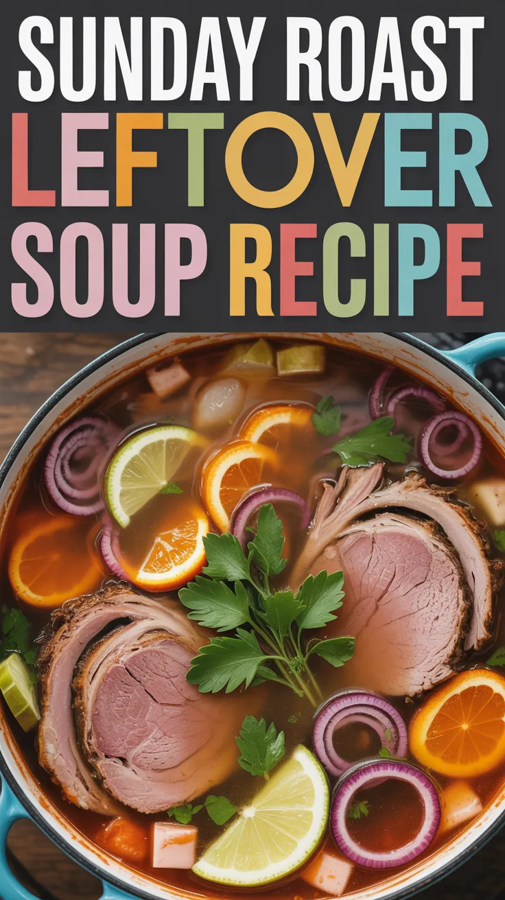 Sunday Roast Leftover Soup