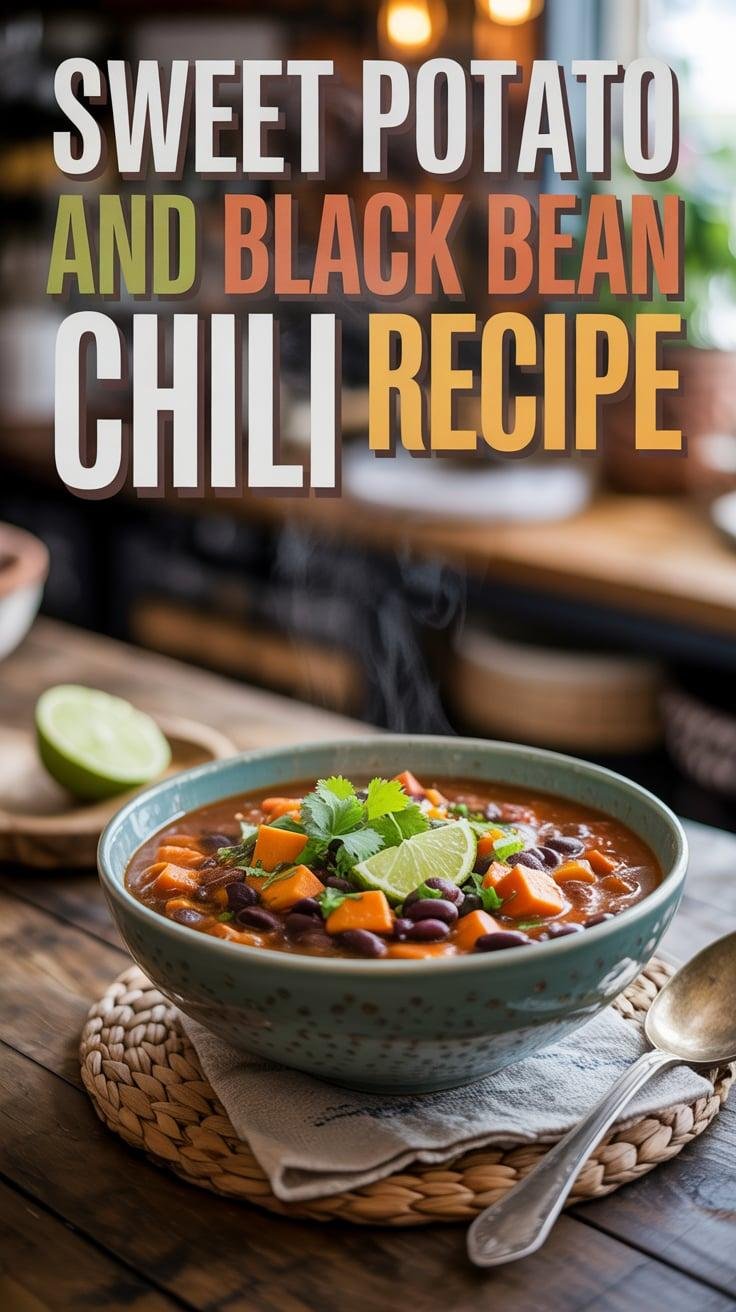 Sweet Potato and Black Bean Chili