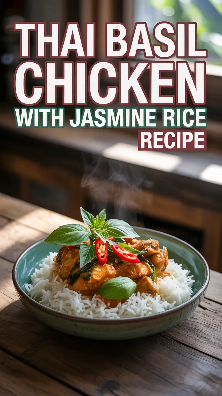 Thai Basil Chicken with Jasmine Rice