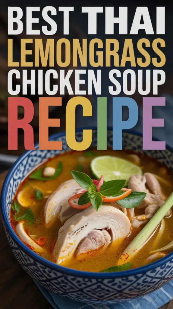 Thai Lemongrass Chicken Soup