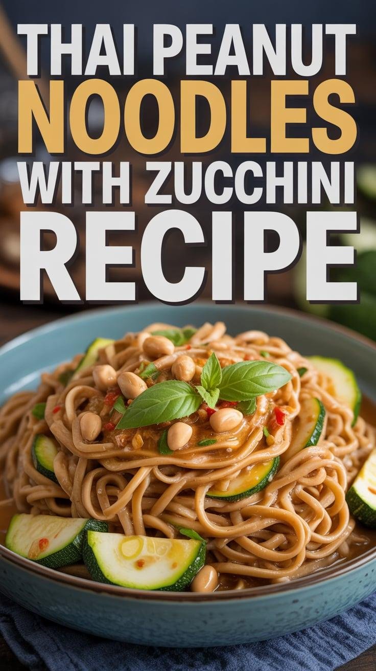 Thai Peanut Noodles with Zucchini