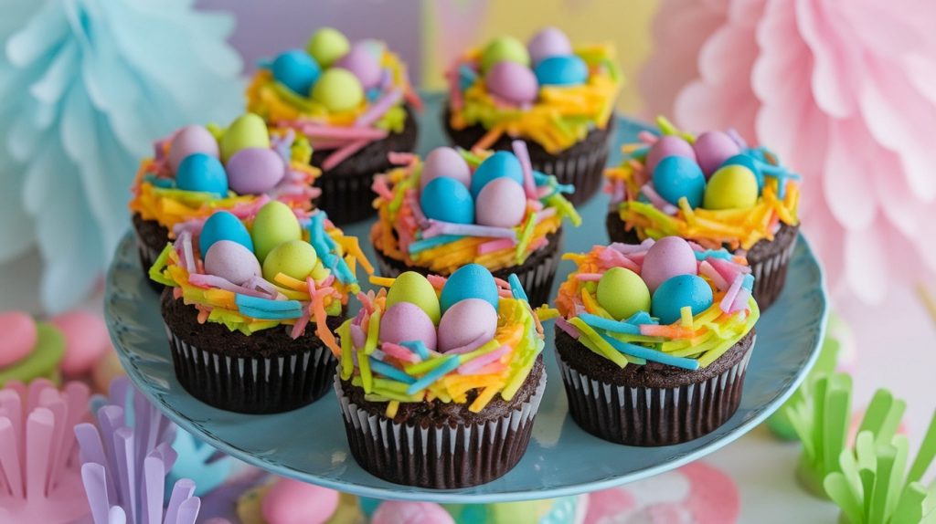 Egg Nest Easter Cupcakes