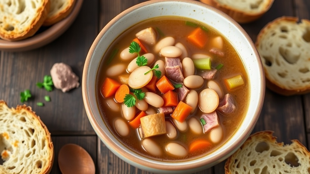 Classic Navy Bean and Ham Soup