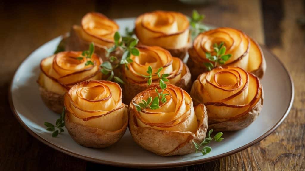 Baked Potato Roses