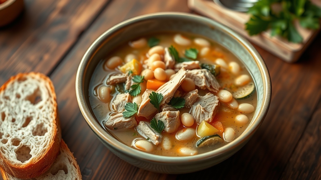 Smoked Turkey and White Bean Soup