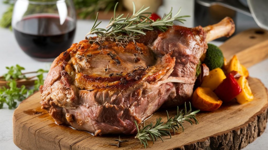 Easy Herb Roasted Leg of Lamb