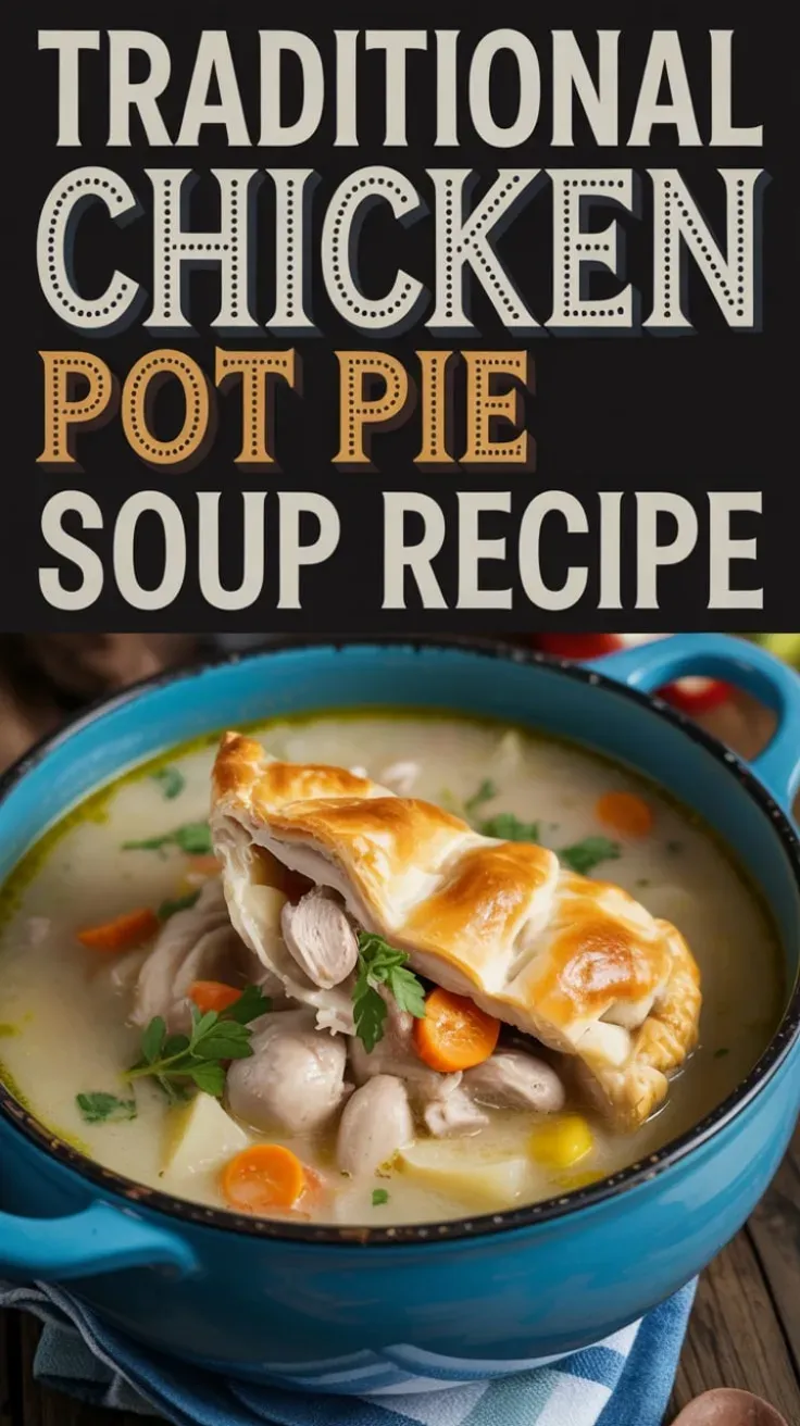 Traditional Chicken Pot Pie Soup