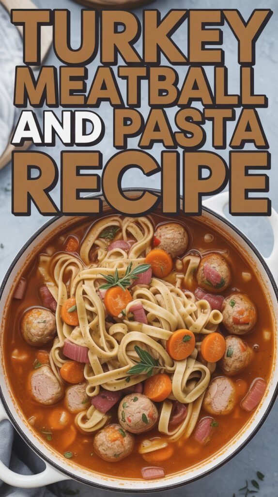 Turkey Meatball and Pasta Soup
