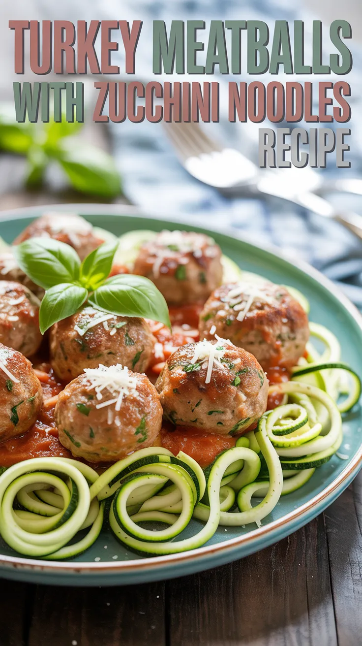 Turkey Meatballs with Zucchini Noodles