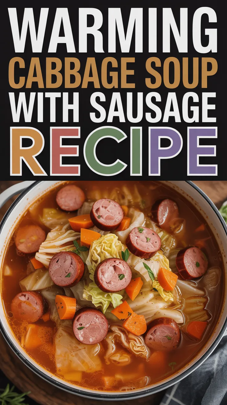 Warming Cabbage Soup with Sausage
