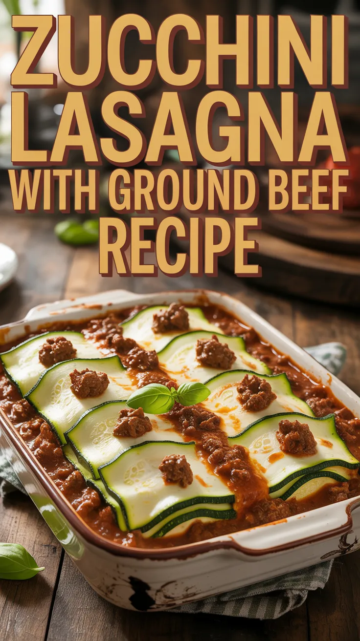 Zucchini Lasagna with Ground Beef