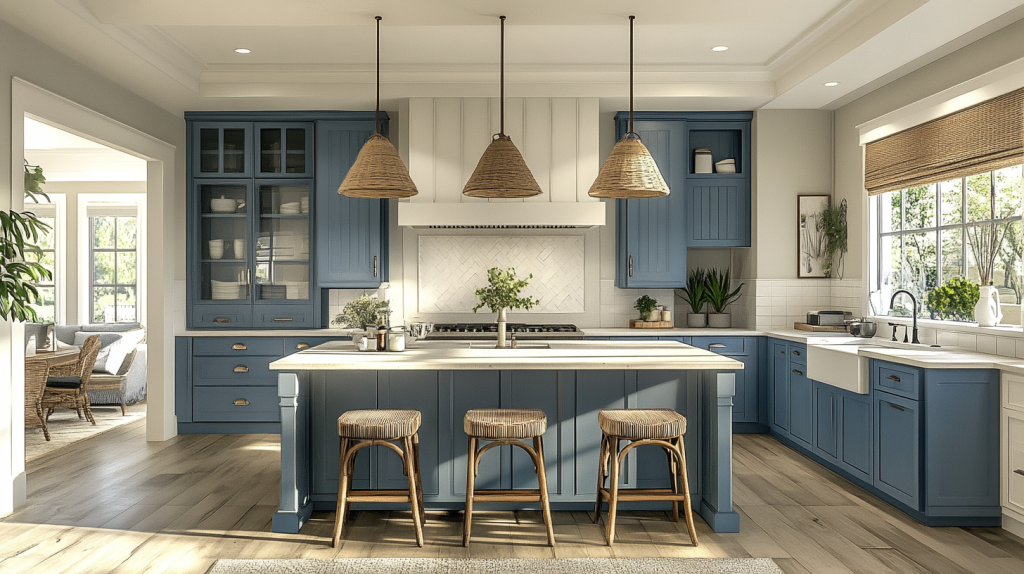 coastal farmhouse kitchen